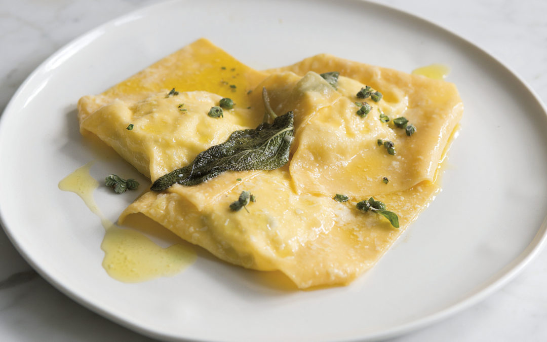 Monthly Recipe / Ravioli with sheep’s milk ricotta and herb butter